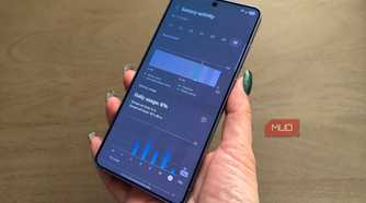 A hand holding a OnePlus 15 showing the battery usage page.