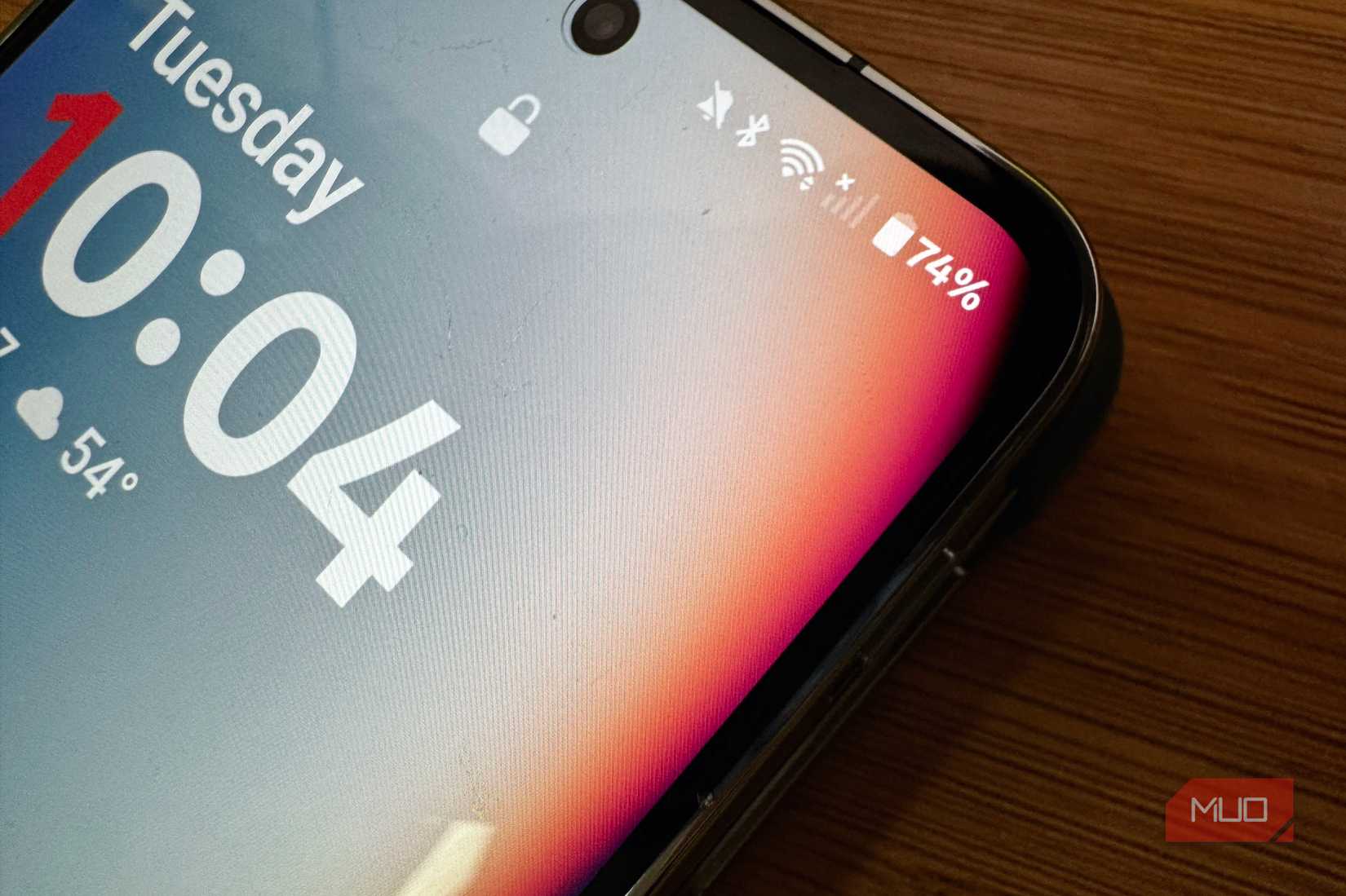 Battery indicator icon on OnePlus Open