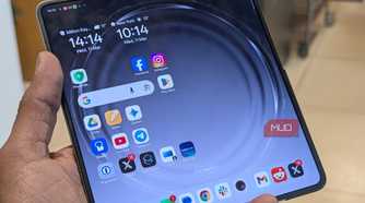 Crease and main screen on the Oppo Find N6