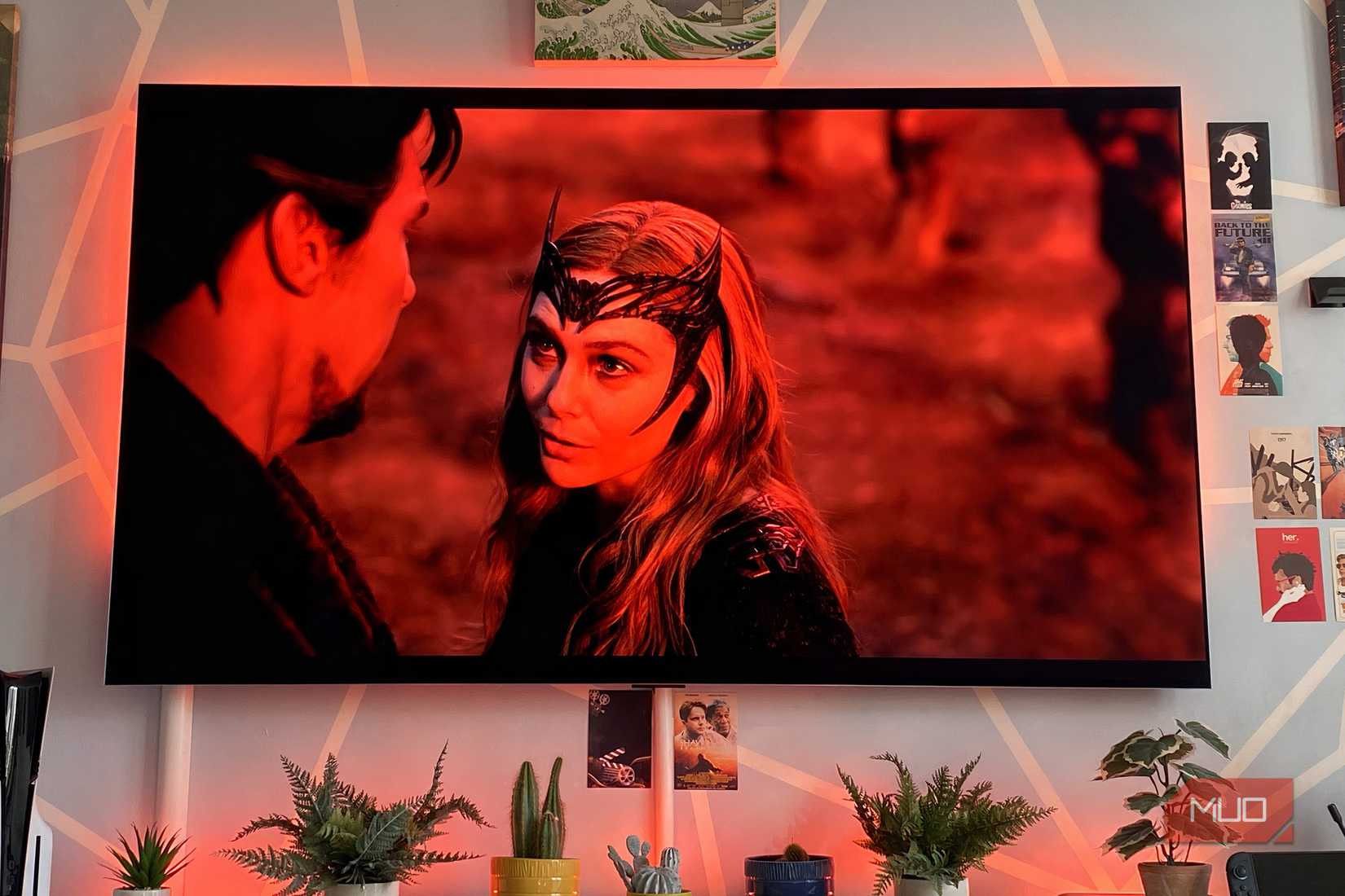 Dr Strange in the Multiverse of Madness on an LG G3 OLED with Philips Hue Gradient Lightstrip 