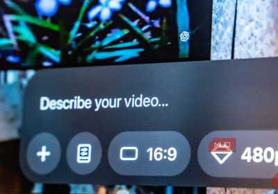 Обзор DJI Osmo Pocket 3 Creator Combo: компактная камера для влогов Photo of Monitor on sora.com showing the prompt line