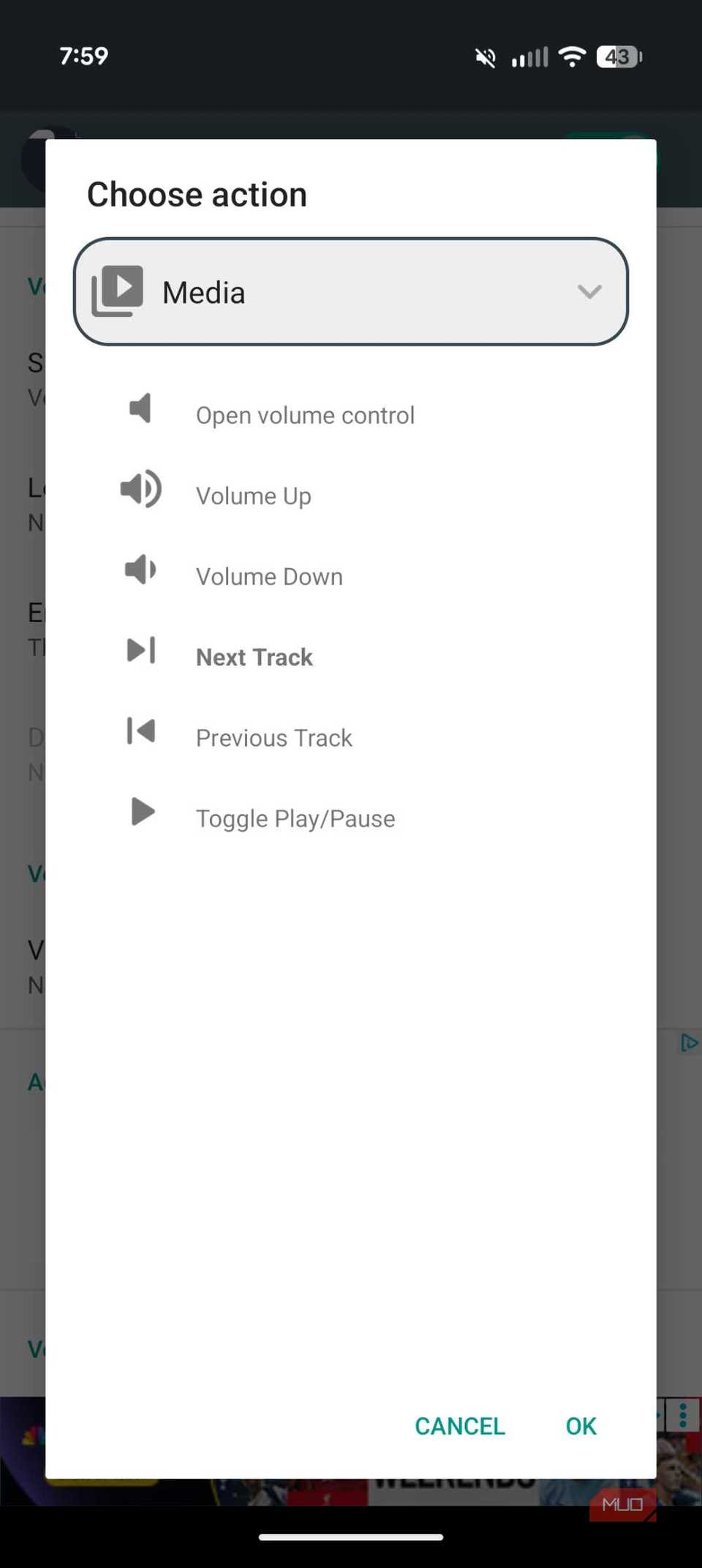 I mapped my Android's volume buttons to do this and it's incredibly ...