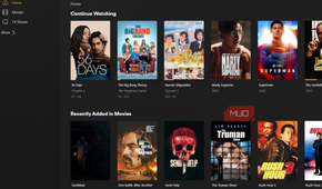 Plex app opened on Windows machine