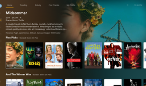 The Plex interface with free content.