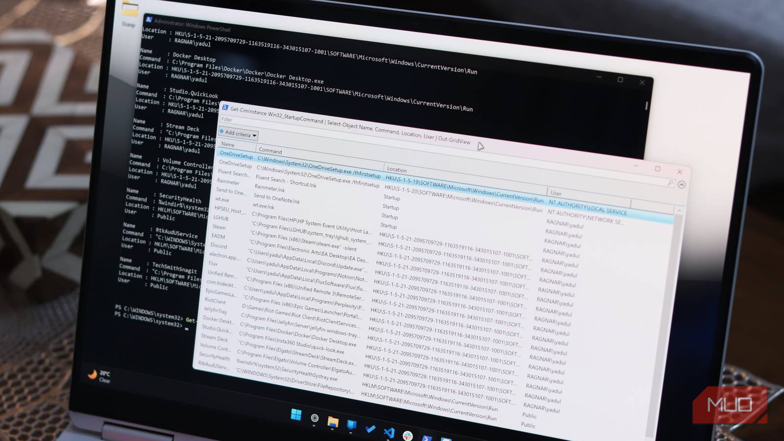 This PowerShell command lists every startup app Windows doesn't show you