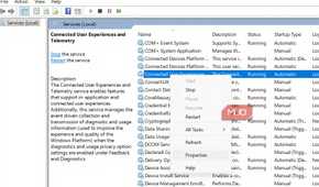 Properties opened in drop-down menu