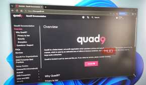 Quad9 website in a browser