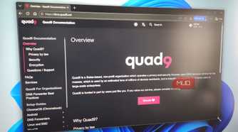 Quad9 website in a browser