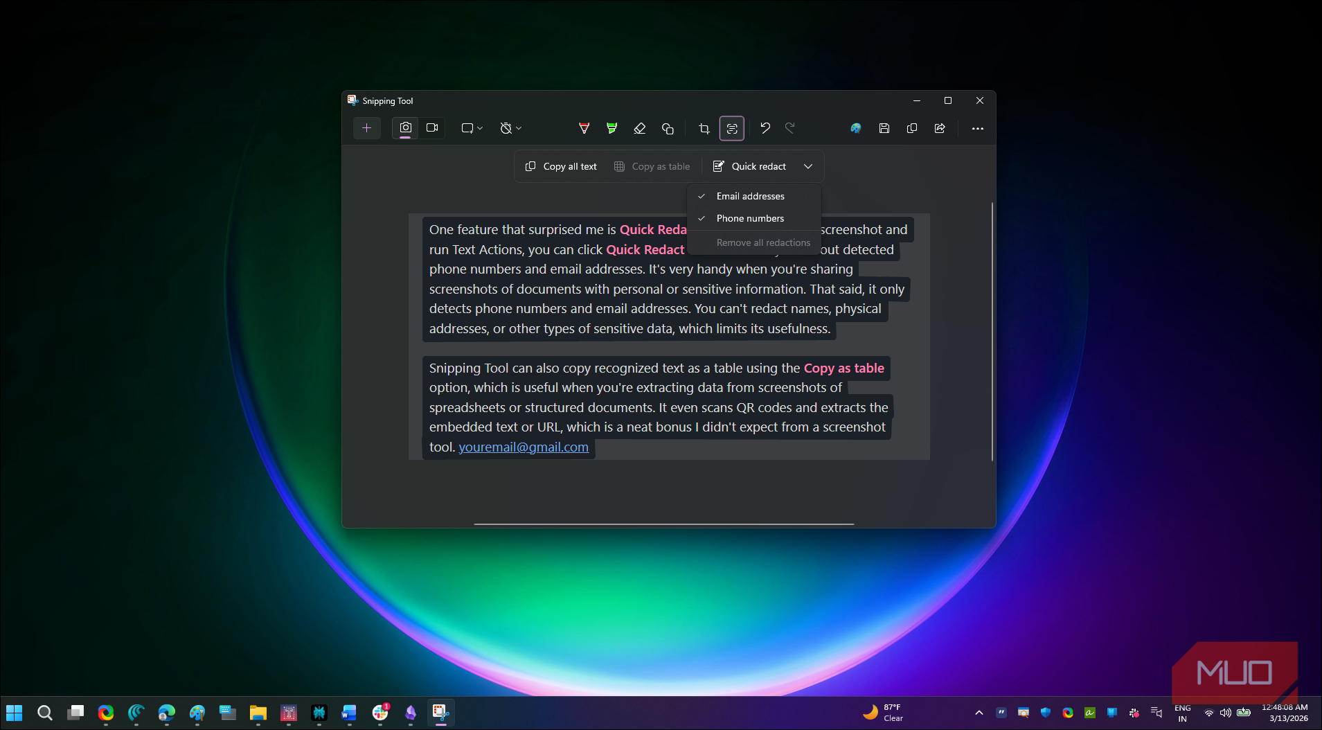 Windows 11's Snipping Tool is now my favorite way to copy text