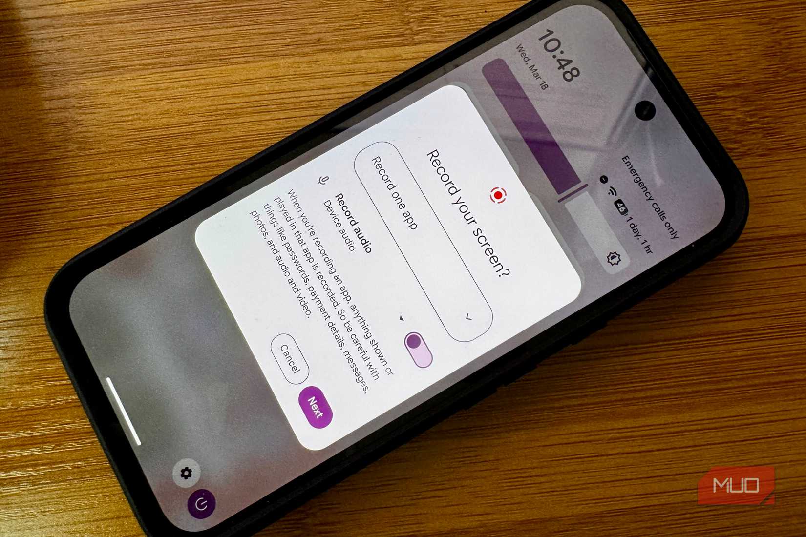 I went looking for an app to record my screen, but Android has a better ...