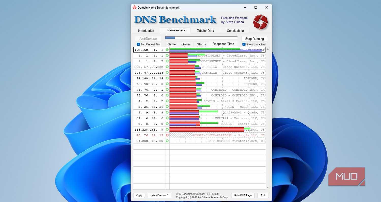 Dns Testing I benchmarked every major DNS server against my ISP's — the results ...