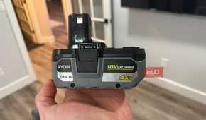 ryobi 18v lithium battery side