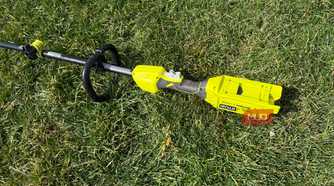 Ryobi Edger battery compartment