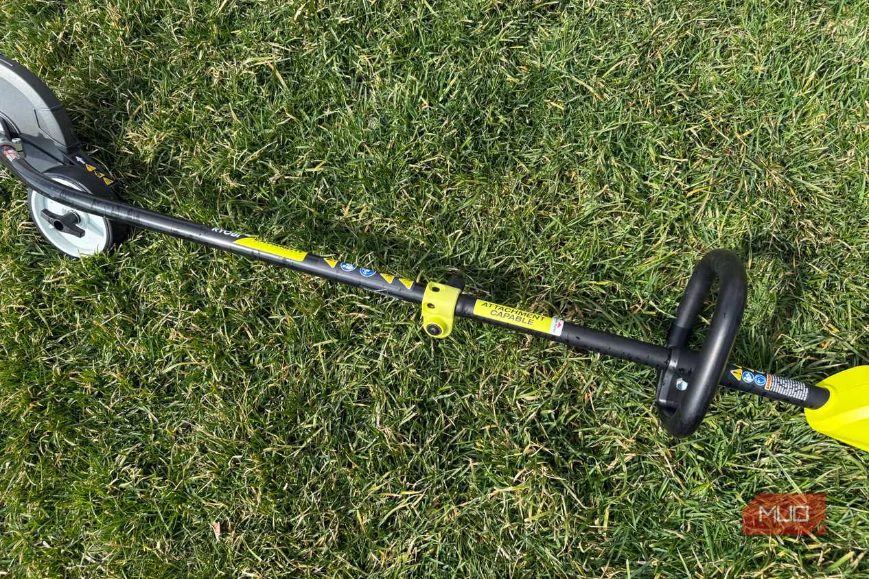 Ryobi Edger handle can stick