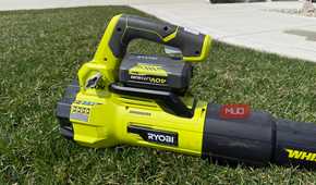Ryobi Leaf Blower in grass