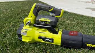 Ryobi Leaf Blower in grass