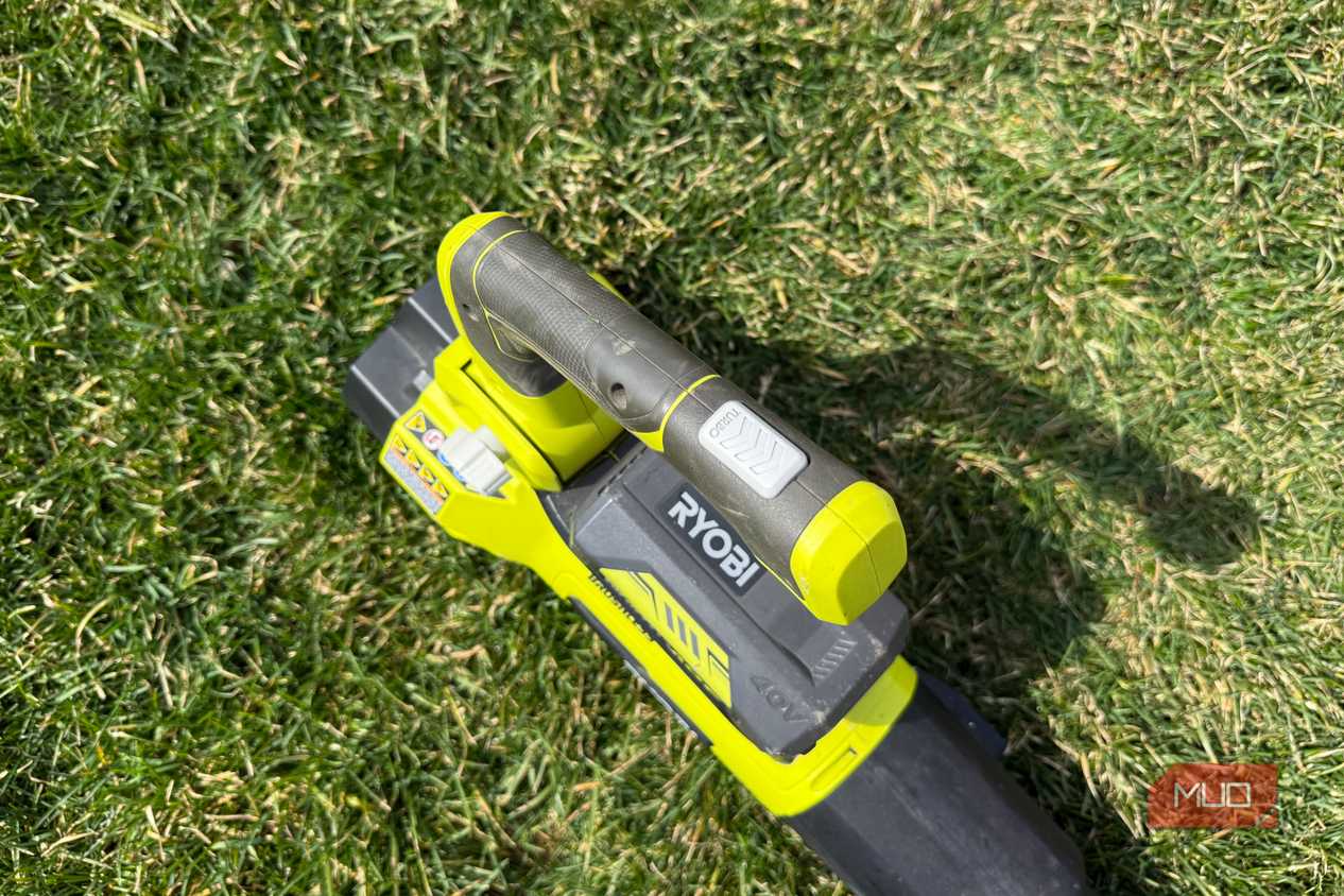 Ryobi Leaf Blower turbo button