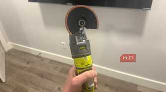 Ryobi oscillating tool with grout blade front