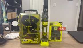 Ryobi oscillating tool with plunge cut attachment kit