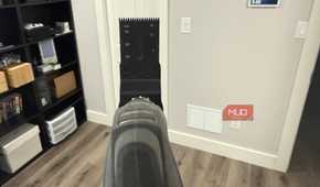 Ryobi oscillating tool with plunge cut attachment rear