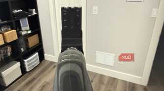 Ryobi oscillating tool with plunge cut attachment rear