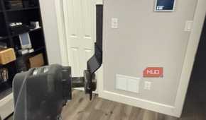 Ryobi oscillating tool with plunge cut attachment side
