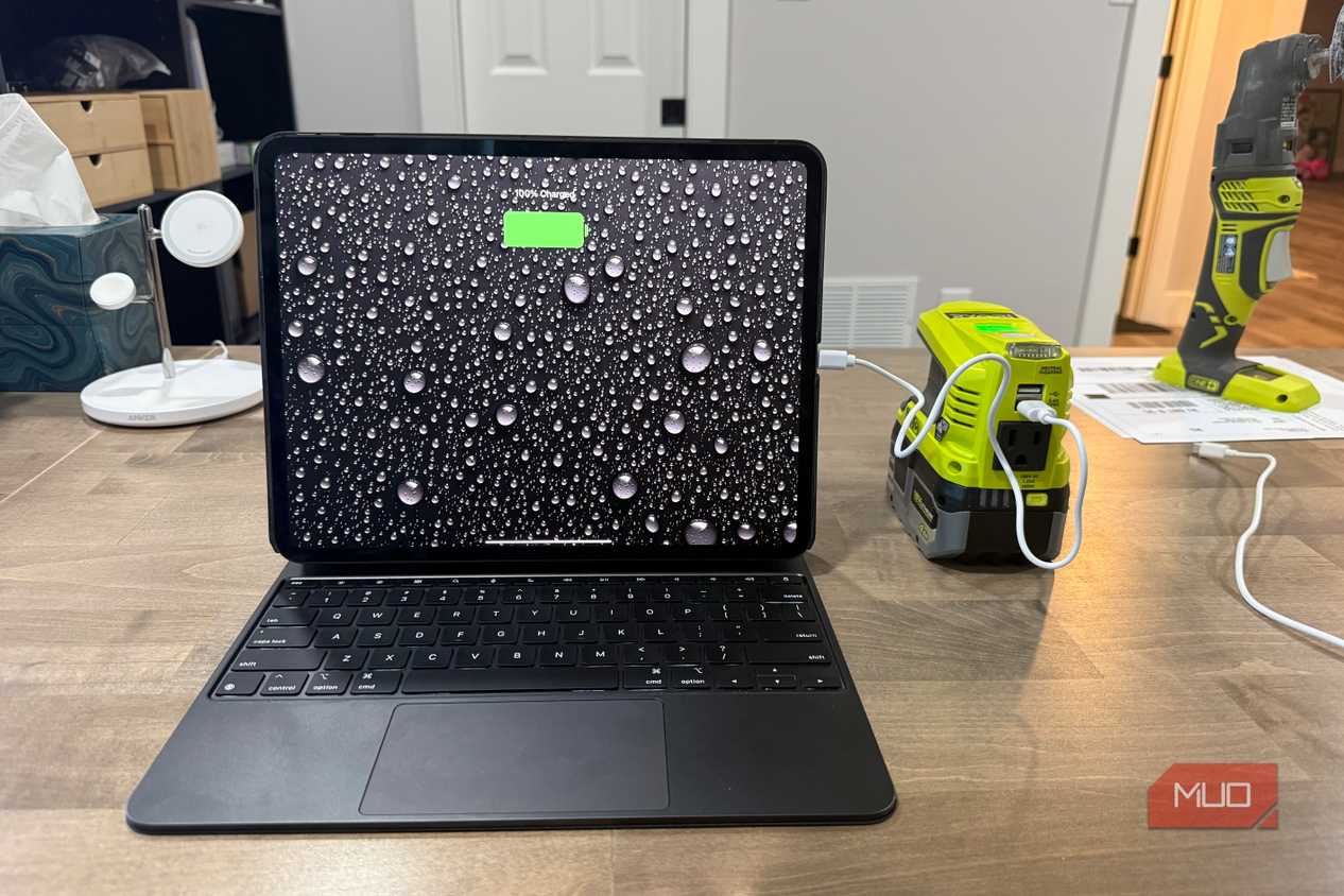 ryobi power source charging ipad pro