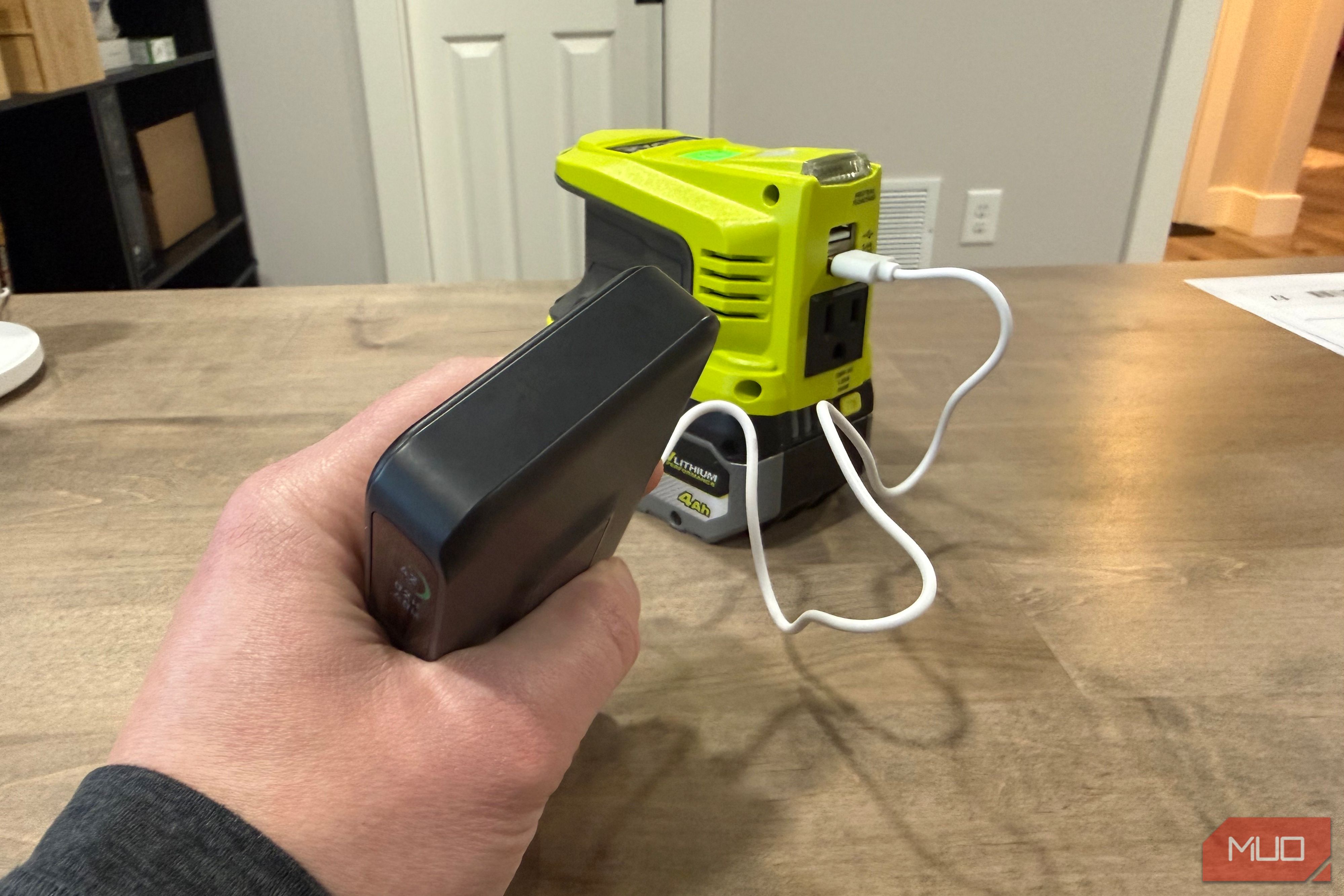 ryobi power source charging phone