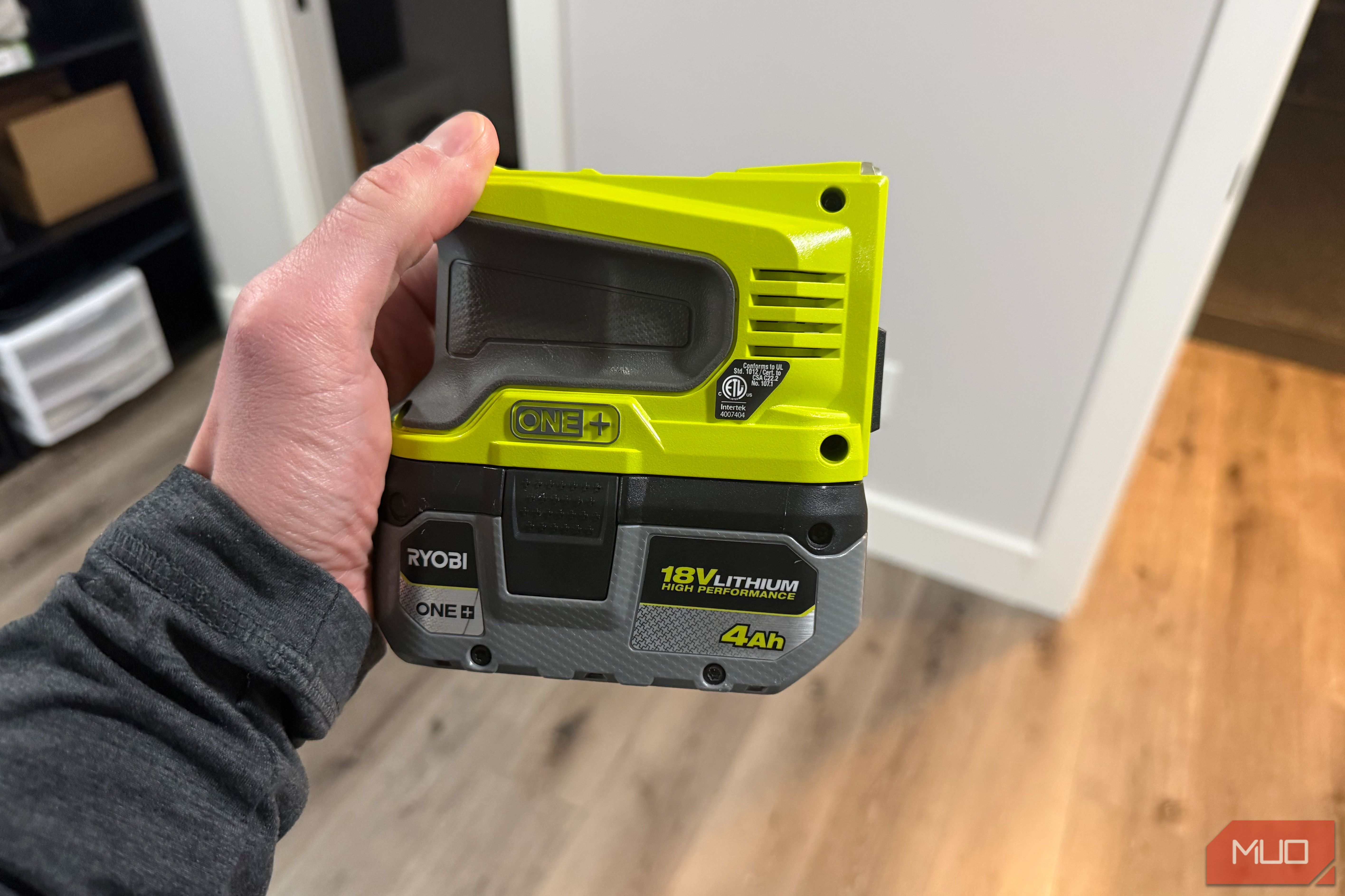 ryobi power source in hand side