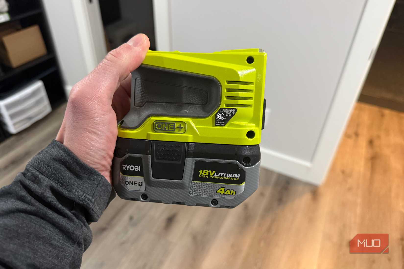 ryobi power source in hand side
