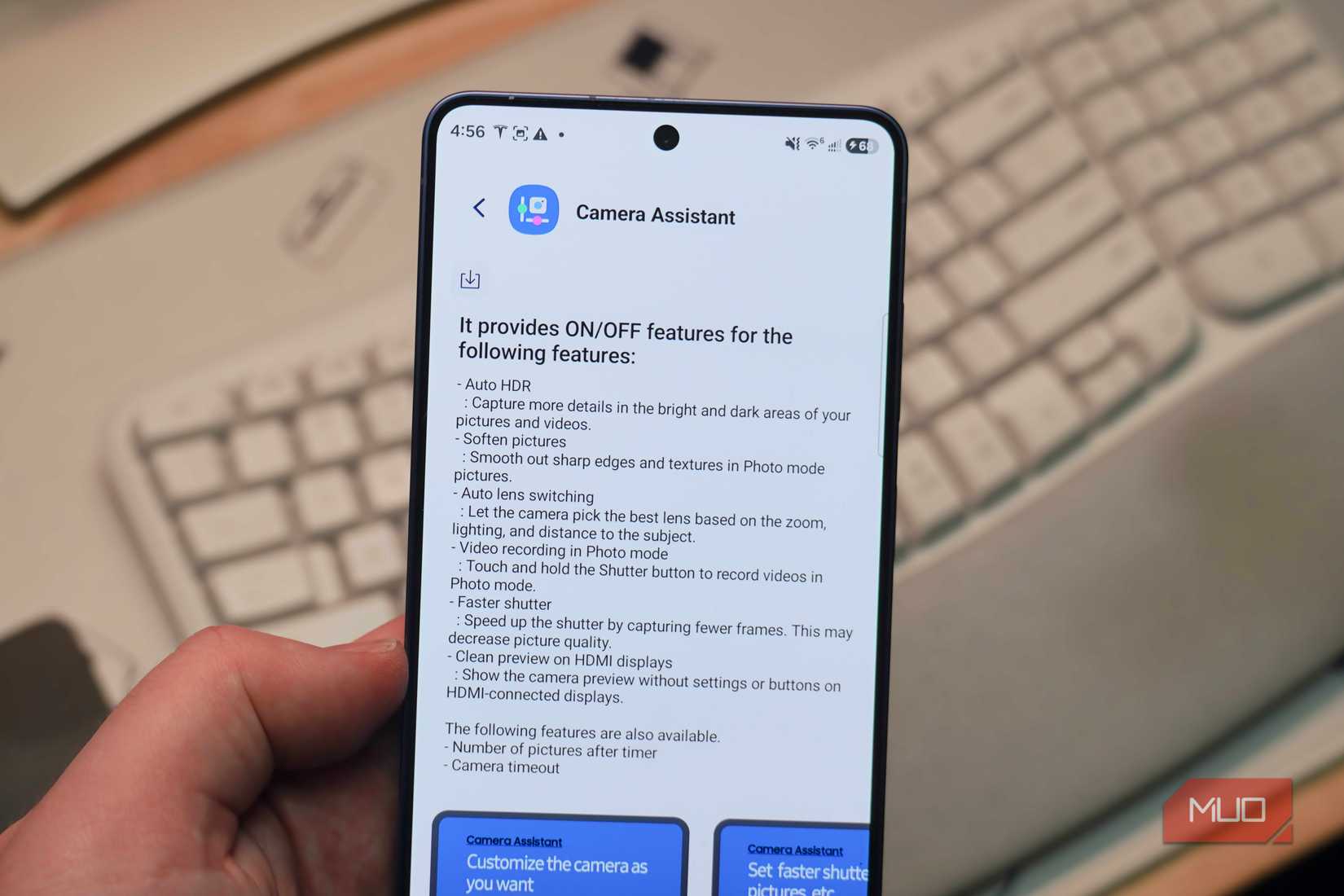 Camera Assistant in Good Lock.