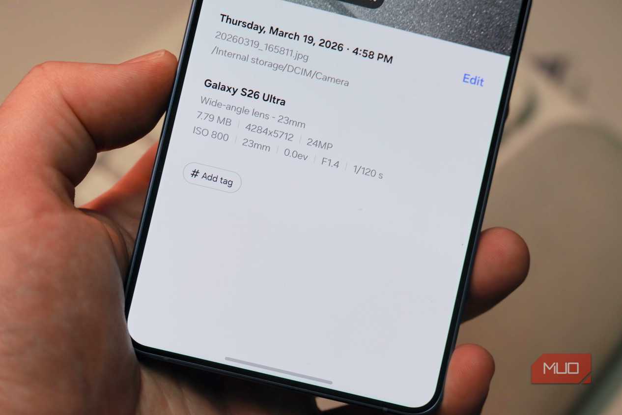 Metadata for a 24MP photo in the camera app.