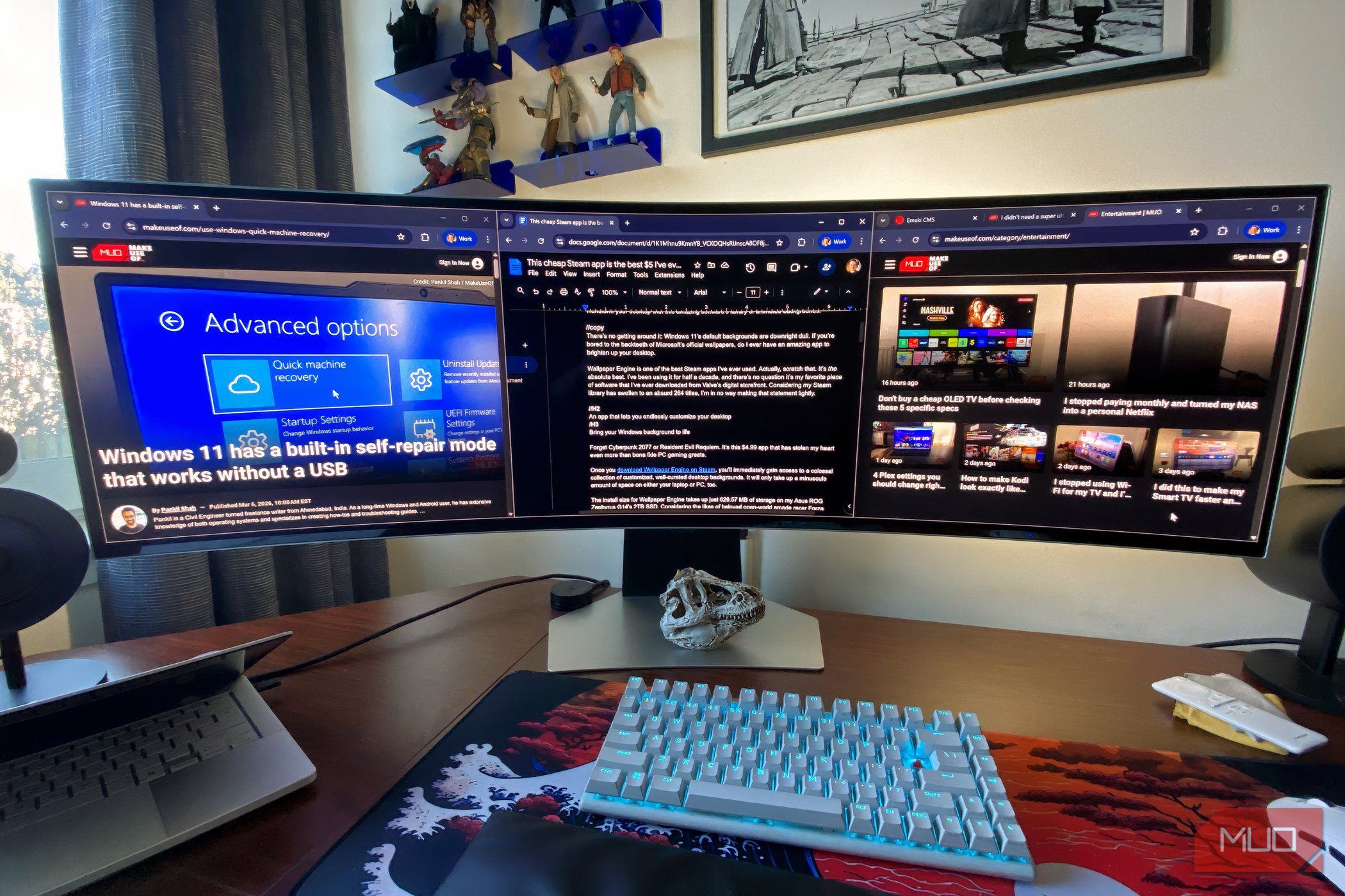 I thought my laptop screen was enough until I tried working with an external monitor