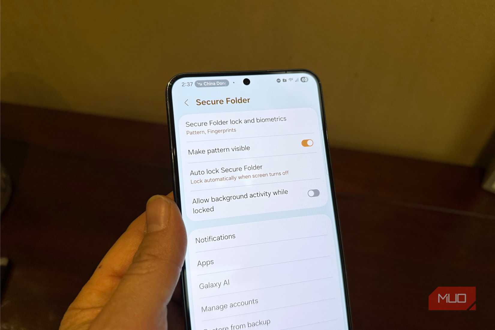 Secure Folder on Samsung