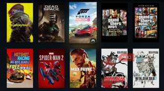 Steam Big Picture showing multiple games