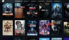 Steam Big Picture showing Resident Evil games