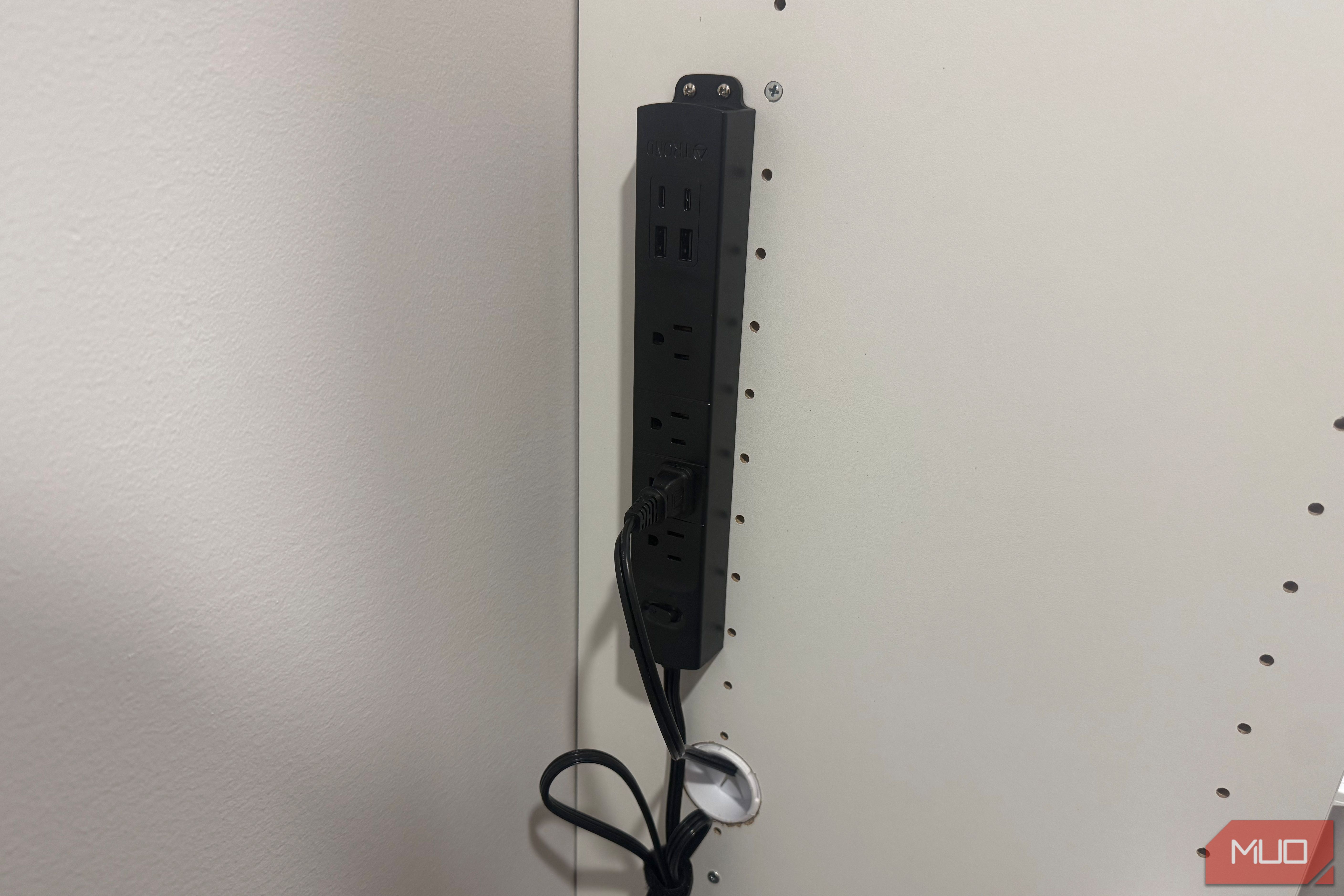 surge protector mounted