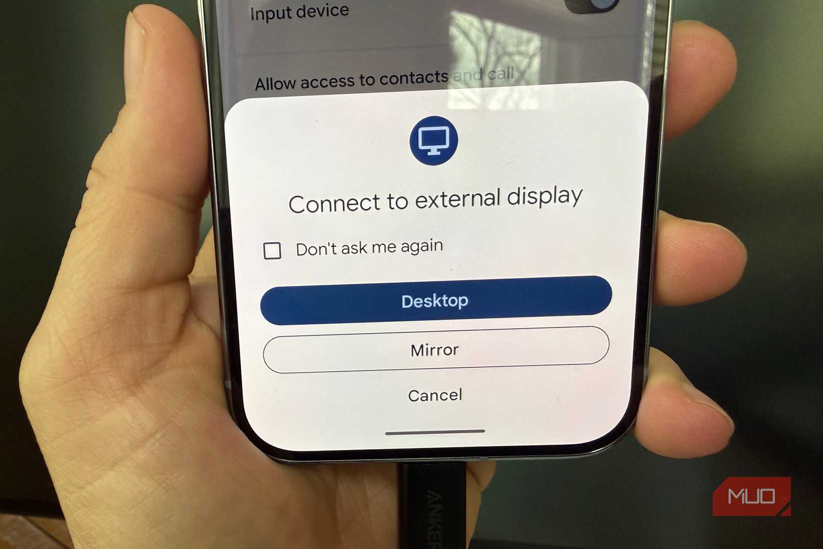 Pixel desktop mode external display