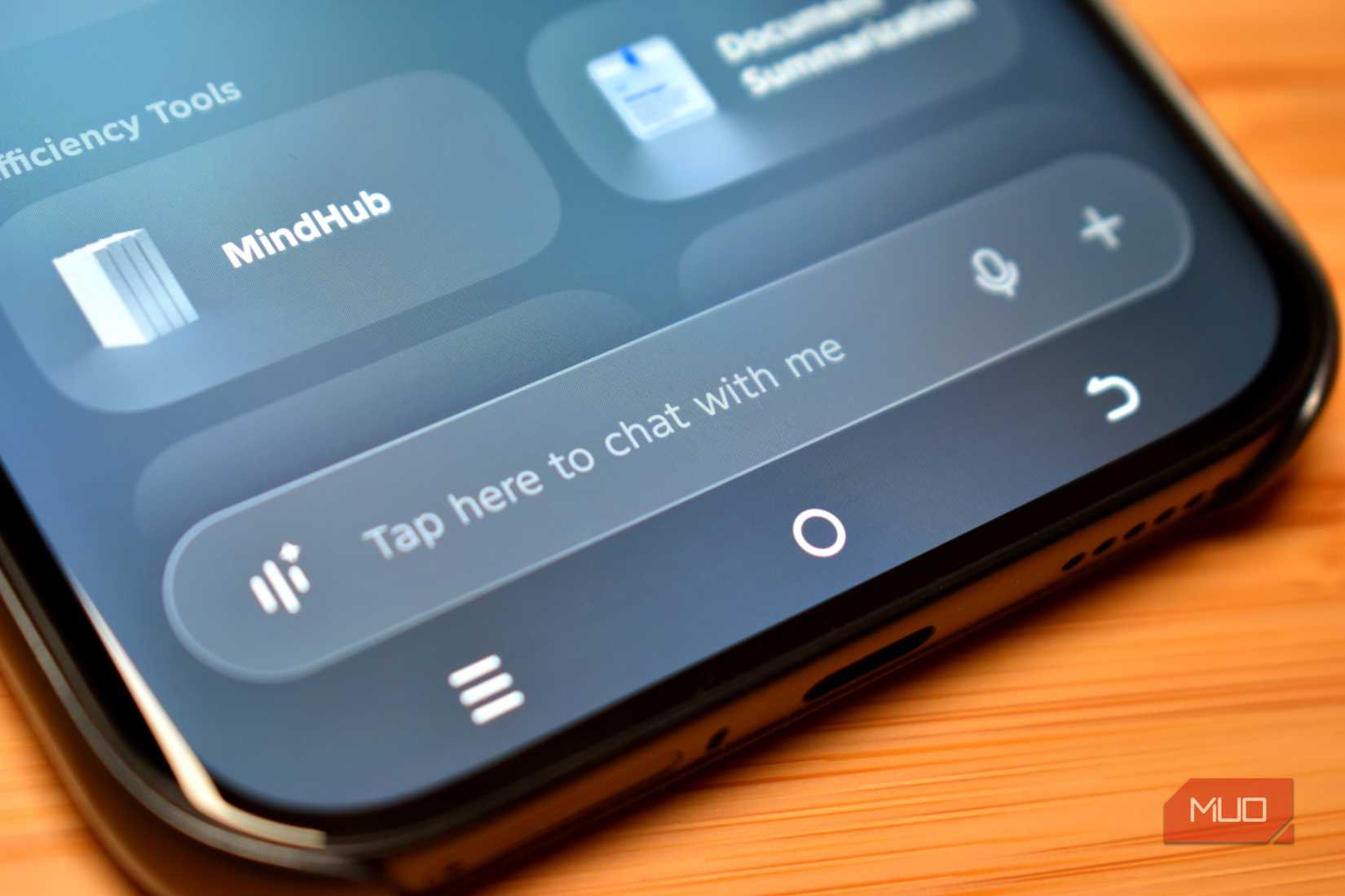 The tap-to-chat feature in Ella AI on the Tecno Camon 50 Ultra.