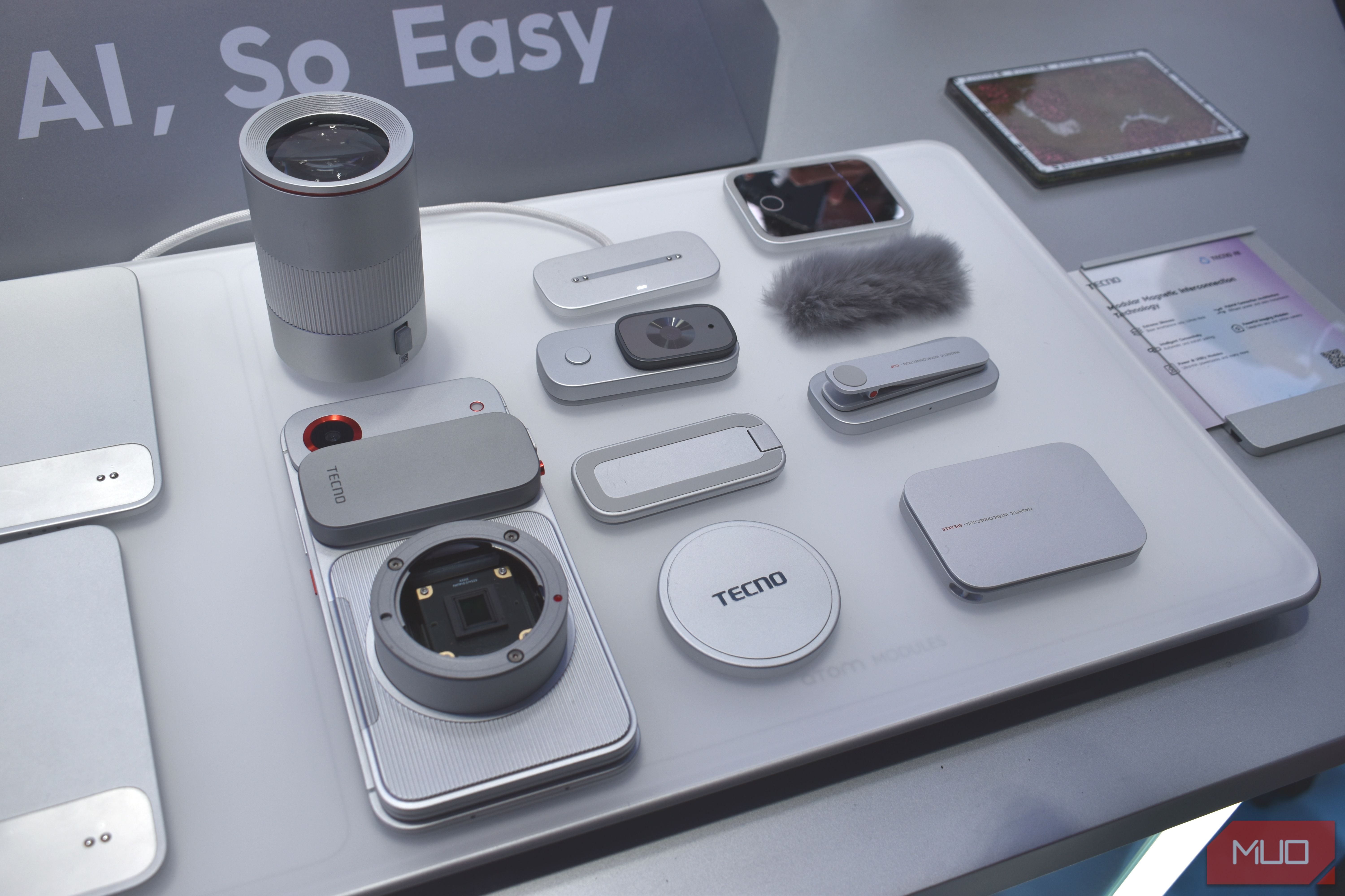 tecno modular phone concept mwc 2026 all modules.