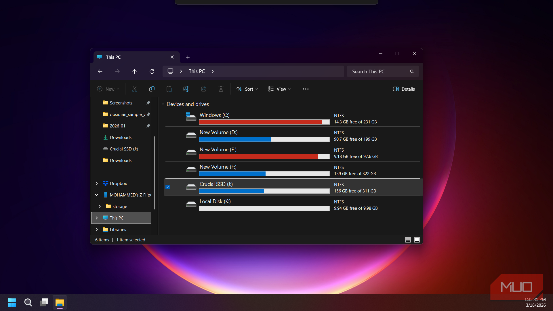 I ran one Disk Cleanup command and recovered 20GB of Windows