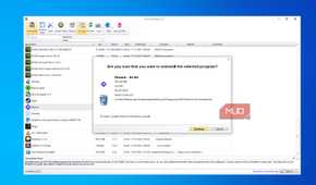 Uninstall confirmation screen in Revo Uninstaller