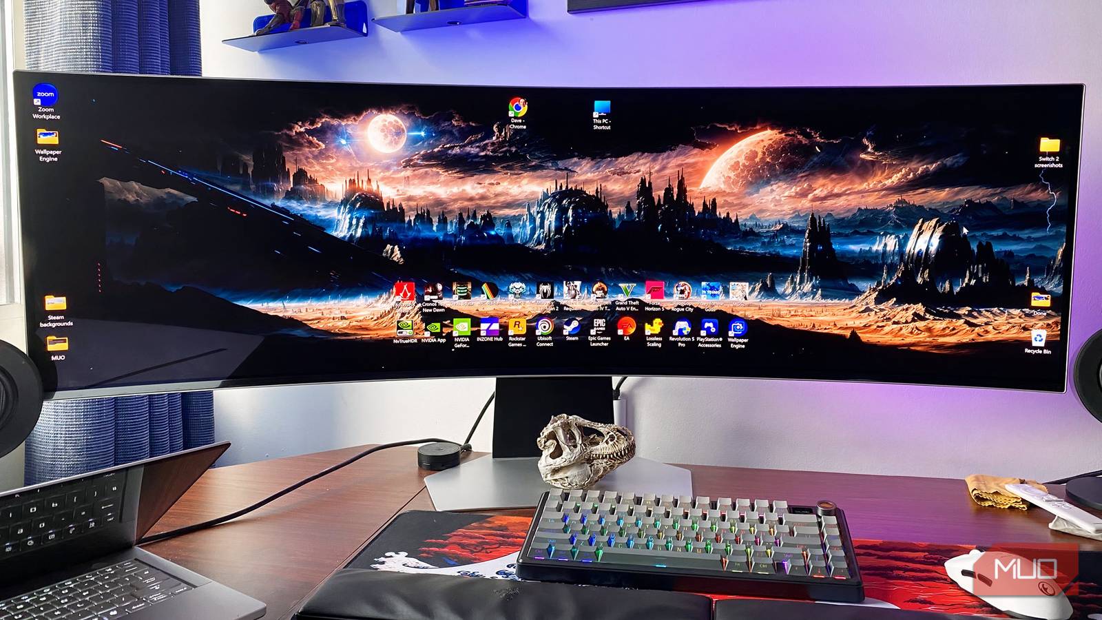 Your brand new screen looks dimmer than the store display for one very specific reason