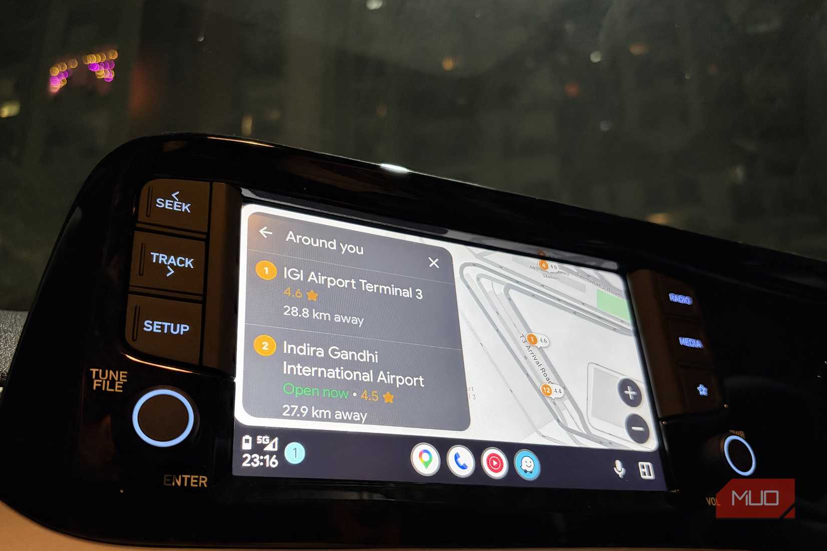 Where do you want to go via Waze on Android Auto