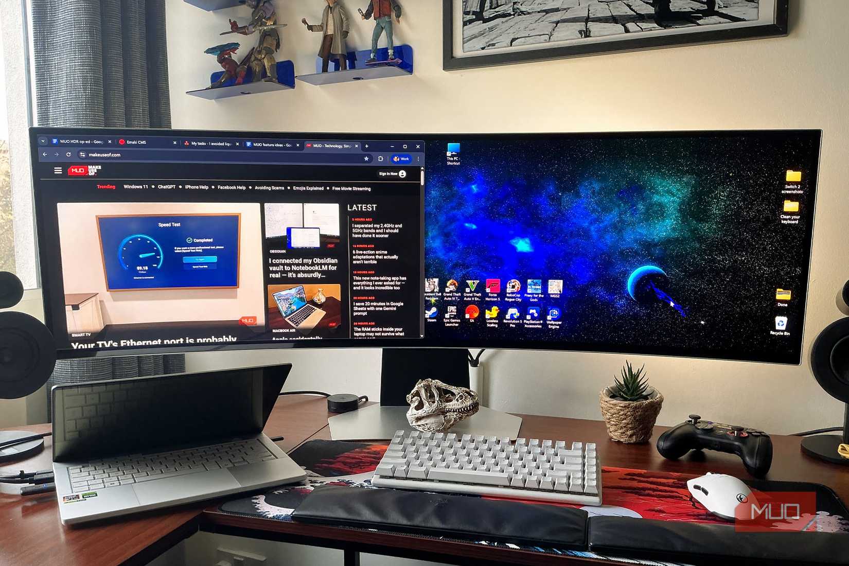 Windows 11 HDR desktop on a laptop