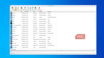 Windows apps listed in Revo Uninstaller