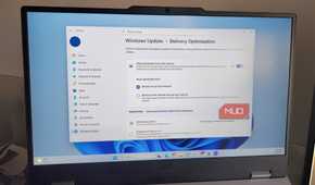 Windows laptop showing Delivery Optimization setting
