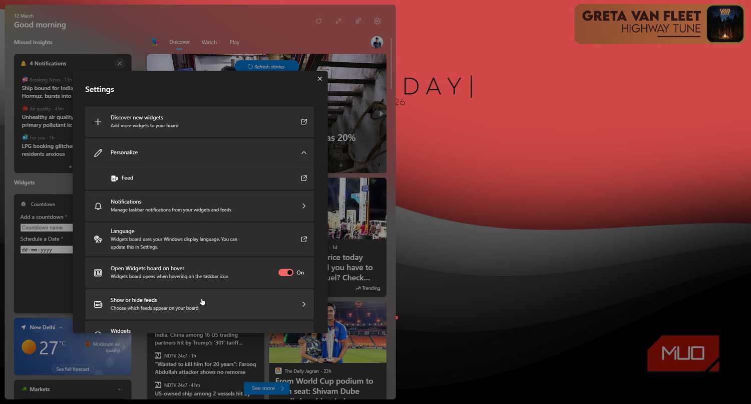 Windows Line Feed Windows widgets are great... but only if you change these 5 settings