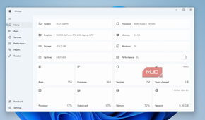 Wintoys home tab