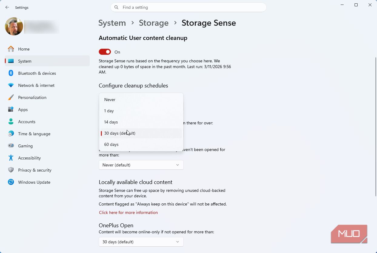 Windows has a built-in auto-cleanup tool — but its default settings are ...
